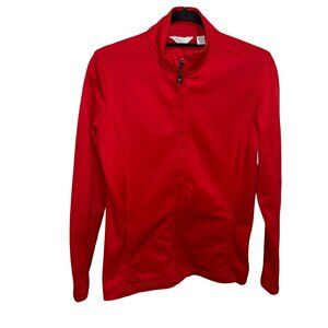 Callaway Women's Full Zip Up Thin Knit Red Jacket Sz M